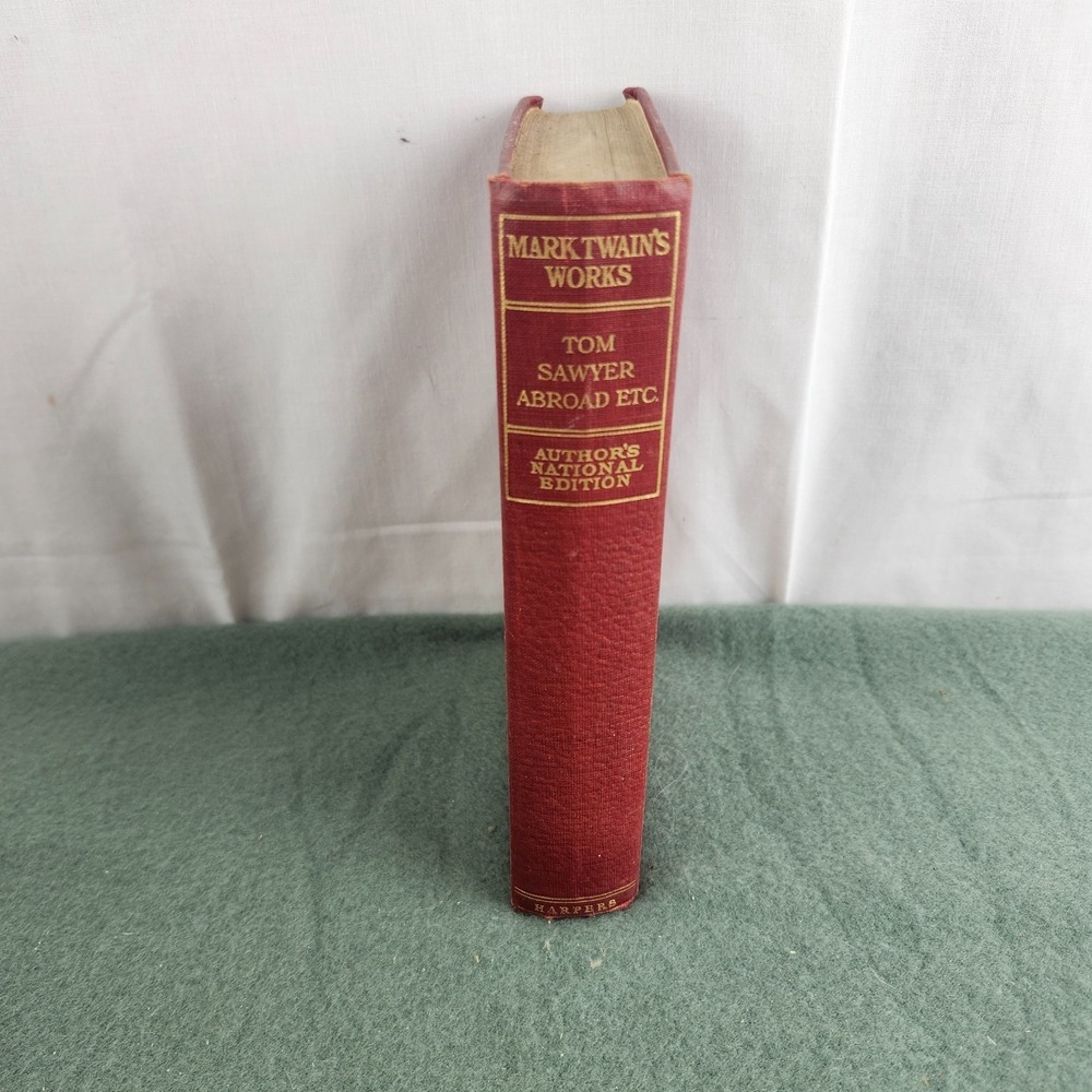 Mark Twain's Works Tom Sawyer Abroad Author's National Ed‎ Harpers 1896